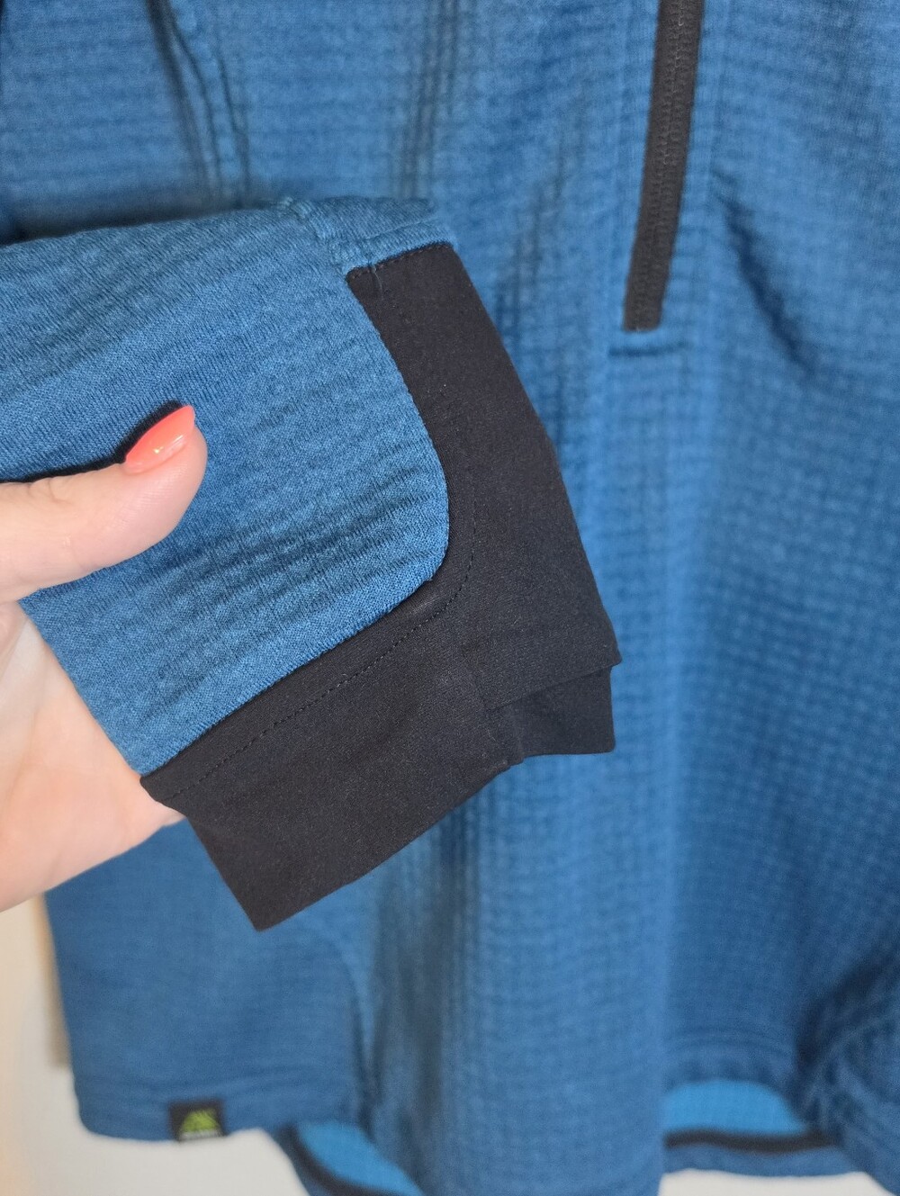 Mountain Hardwear Polartec Power Grid Half Zip Jacket Women's S Blue Gorpcore - Picture 9 of 11